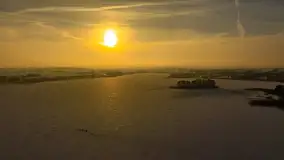 Jezioro Tajty i wieś Wrony przed zachodem słońca, styczeń 2024 r. - zdjęcie 18