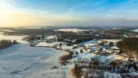 Jezioro Tajty i wieś Wrony przed zachodem słońca, styczeń 2024 r. - zdjęcie 20