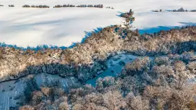 Zimowa rzeka Dajna niedaleko Wilkowa, styczeń 2024 r. - zdjęcie 30