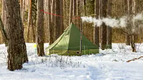 Biwak ekipy Mazury24 nad jeziorem Kruklin, styczeń 2024 r. - zdjęcie 18