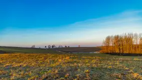 Wschód słońca z resztkami zimy nad jeziorem Siercze, styczeń 2024 r. - zdjęcie 9
