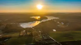 Wschód słońca z resztkami zimy nad jeziorem Siercze, styczeń 2024 r. - zdjęcie 21