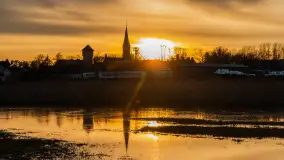 Zachód i rozlewiska przy Karolewie, luty 2024 r. - zdjęcie 38