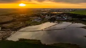 Zachód i rozlewiska przy Karolewie, luty 2024 r. - zdjęcie 37