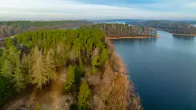 Wschód słońca nad jeziorem Wydmińskim, luty 2024 r. - zdjęcie 13