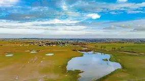 Przedwiośnie i mazurskie rozlewiska na polach i łąkach, luty 2024 r. - zdjęcie 14