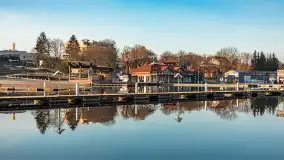 Porty w Wilkasach i jezioro Niegocin pod koniec lutego, 2024 r. - zdjęcie 18