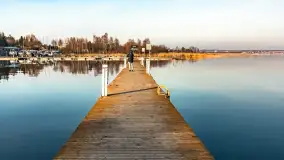 Porty w Wilkasach i jezioro Niegocin pod koniec lutego, 2024 r. - zdjęcie 13