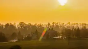 Zachód słońca nad Mazurskimi polami, Wopławki, marzec 2024 r. - zdjęcie 5