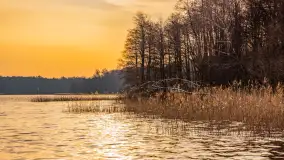 Wschód słońca nad jeziorem Kisajno, port AWF - zdjęcie 17