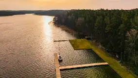 Wschód słońca nad jeziorem Kisajno, port AWF - zdjęcie 2