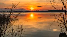 Zachód słońca nad jeziorem Tajty, marzec 2024 r. - zdjęcie 25
