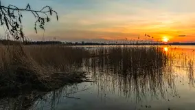 Zachód słońca nad jeziorem Tajty, marzec 2024 r. - zdjęcie 4