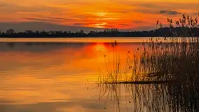 Zachód słońca nad jeziorem Tajty, marzec 2024 r. - zdjęcie 30