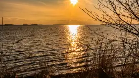 Jezioro Dargin przed zachodem słońca, marzec 2024 r. - zdjęcie 51