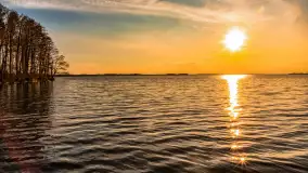 Jezioro Dargin przed zachodem słońca, marzec 2024 r. - zdjęcie 19