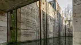 Śluza Leśniewo Górne na wiosennych ujęciach, marzec 2024 r. - zdjęcie 5