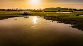 Mazurskie pajęczyny o wschodzie słońca nad jeziorem Dobskim - zdjęcie 4