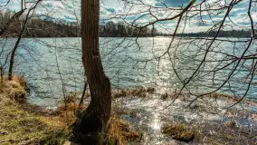 Jezioro Ublik Wielki i połączenie z Ublikiem Małym, marzec 2024 r. - zdjęcie 12