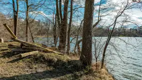 Jezioro Ublik Wielki i połączenie z Ublikiem Małym, marzec 2024 r. - zdjęcie 1