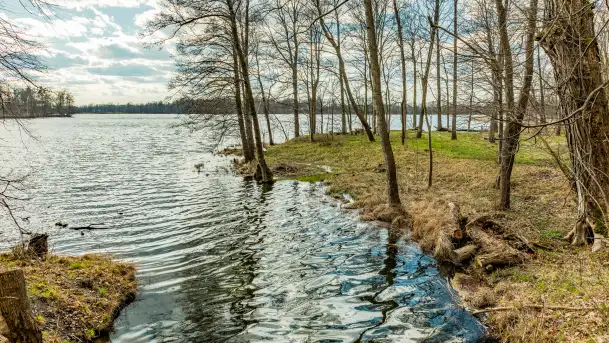 Jezioro Ublik Wielki i połączenie z Ublikiem Małym, marzec 2024 r. - zdjęcie 7