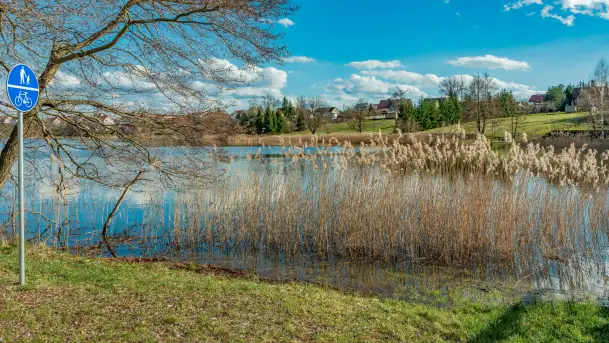 Wiosenny spacer nad jeziorem Wydmińskim, marzec 2024 r. - zdjęcie 2