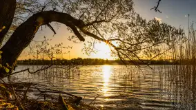 Zachód słońca nad jeziorem Salęt, kwiecień 2024 r. - zdjęcie 27