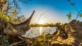 Zachód słońca nad jeziorem Salęt, kwiecień 2024 r. - zdjęcie 9