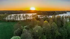 Zachód słońca nad jeziorem Salęt, kwiecień 2024 r. - zdjęcie 47