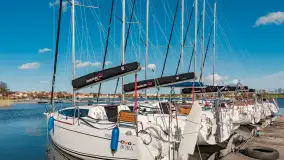 Słoneczne popołudnie w Marina Sośnica w Rynie, kwiecień 2024 r. - zdjęcie 18