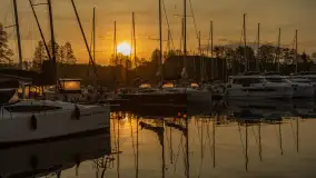 Wschód słońca w Strandzie w Giżycku, maj 2024 r. - zdjęcie 1