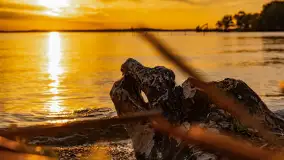 Zachód słońca nad jeziorem Niegocin, kwiecień 2024 r. - zdjęcie 20