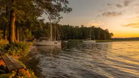 Zachód słońca w przystani Rajcocha, lipiec 2024 r. - zdjęcie 20