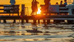 Zachód słońca nad jeziorem Święcajty, Ognisty Ptak, sierpień 2024 r. - zdjęcie 25