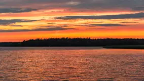 Sierpniowy zachód słońca nad jeziorem Bełdany 2024 - zdjęcie 1