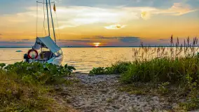 Sierpniony zachód nad jeziorem Dargin 2024 - zdjęcie 6