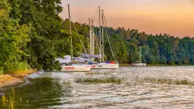 Sierpniony zachód nad jeziorem Dargin 2024 - zdjęcie 2