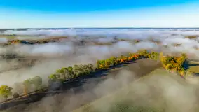 Mgły nad mazurskimi polami i łąkami, październik 2024 r. - zdjęcie 35