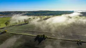 Mgły nad mazurskimi polami i łąkami, październik 2024 r. - zdjęcie 27