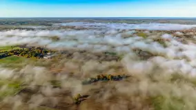 Mgły nad mazurskimi polami i łąkami, październik 2024 r. - zdjęcie 34