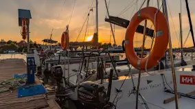 Zachód słońca, port 110, Iława - zdjęcie 2