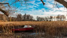 Słoneczny, późno jesienny dzień nad Niegocinem, grudzień 2024 r. - zdjęcie 2
