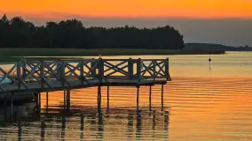 Zachód słońca nad jeziorem Święcajty, Ogonki, wrzesień 2024 r. - zdjęcie 15