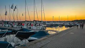 Kilka zdjęć po zachodzie słońca w ekomarinie Giżycko, wrzesień 2024 r. - zdjęcie 8