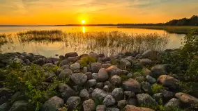 Zachód słońca nad jeziorem Mamry, wrzesień 2024 r. - zdjęcie 5