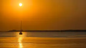 Zachód słońca nad Darginem złapany z wody, wrzesień 2024 r. - zdjęcie 8