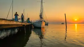 Zachód słońca nad Darginem złapany z wody, wrzesień 2024 r. - zdjęcie 6