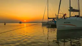 Zachód słońca nad Darginem złapany z wody, wrzesień 2024 r. - zdjęcie 21