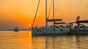 Zachód słońca nad Darginem złapany z wody, wrzesień 2024 r. - zdjęcie 19