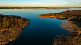 Wschód słońca nad jeziorem Dargin, most Sztynorcki, grudzień 2024 r. - zdjęcie 7